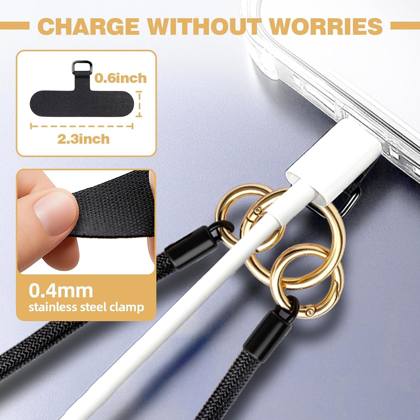 Adjustable Phone Lanyard,Universal Wrist Strap for Cellphone Case,Anti-Theft Wom
