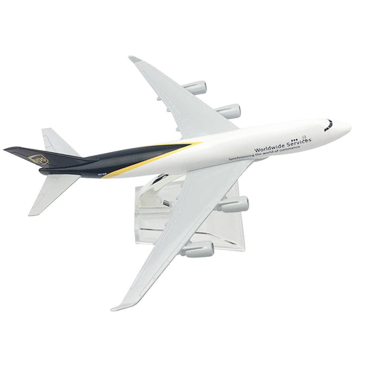 1:400 16cm B747 Air UPS Freighter Metal Airplane Plane Diecast Model With Stand