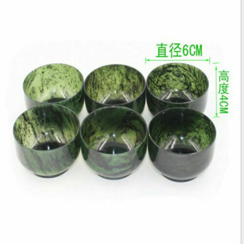 1PC China Handmade Natural Jade Carving Natural Agate Bowl Kung Fu Tea Bowl