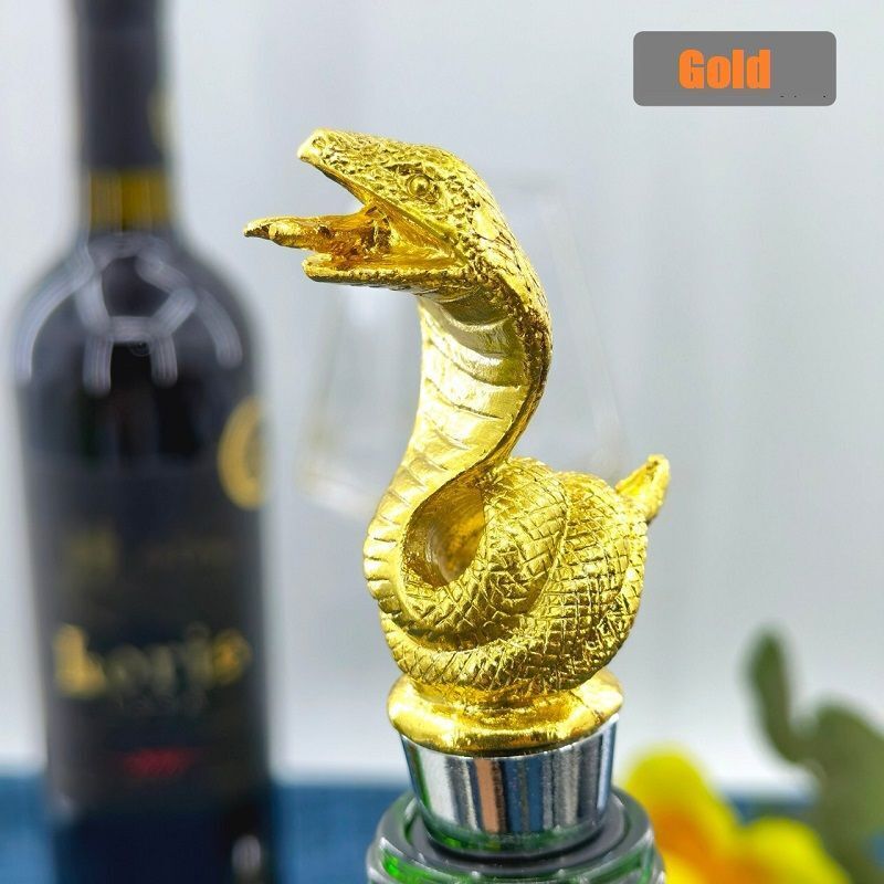 Wine Stopper Creative Snake Zinc Alloy Champagne Bottle Keeping Fresh Sealed Cap