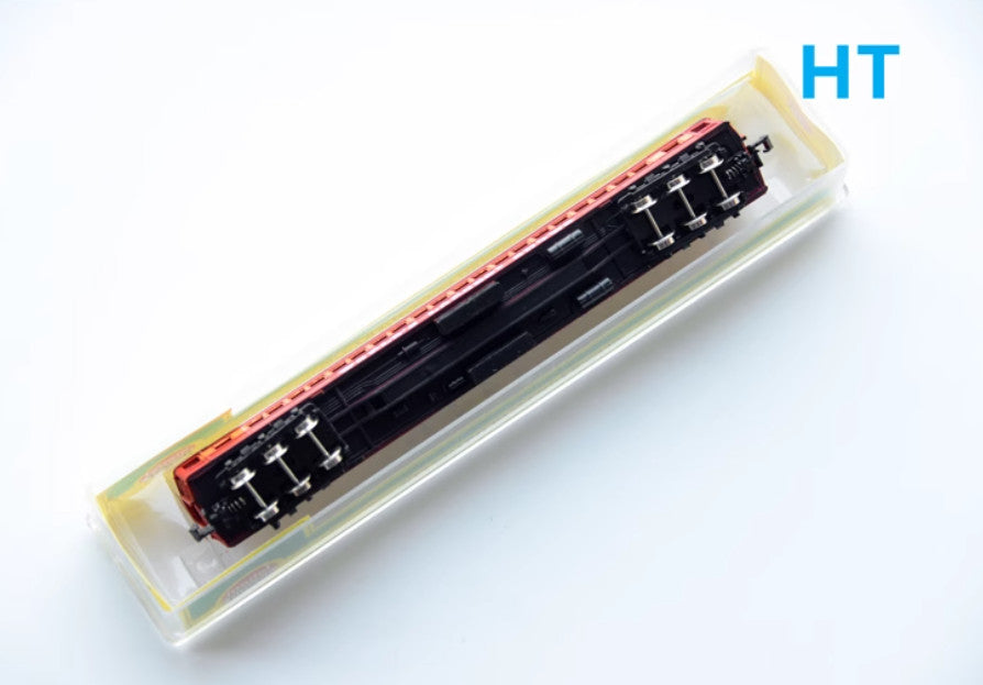 N Ratio 1/160 Red Six Axis Coach Coach Train Model