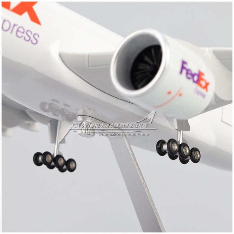 47CM 1:157 FedEx BOEING 777F Airplane Landing Gears Resin Aircraft Plane Model
