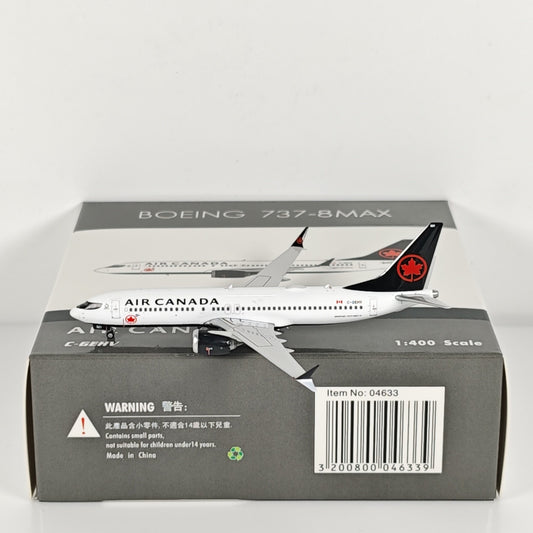 1:400 Phoenix Canada B737 MAX 8 Passenger Airplane Diecast Aircraft Plane Model