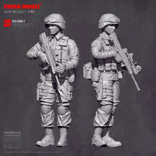 1:35 resin figure model Original Chinese Army Warrior 1 person Unassembled
