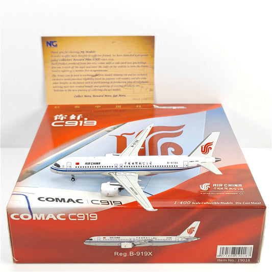 1:400 NG Models Air China COMAC C919 B-919X Launch Livery Diecast Aircraft Model