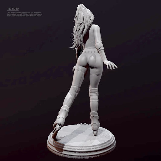 1/24 resin figure model kit Pulley Girl 3D Printing Unassembled Unpainted