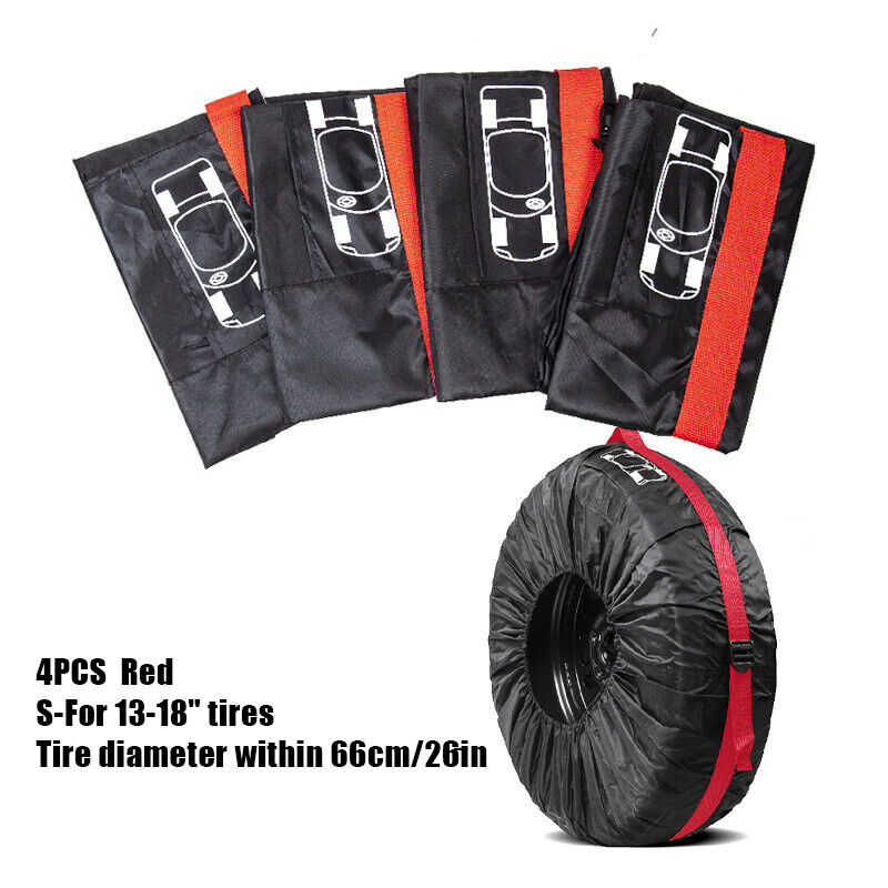 Car SUV Tire Cover Case Car Auto Spare Wheel Totes Handle Waterproof Storage Bag