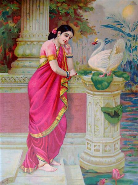 high quality oil painting 100% handpainted on canvas "a woman and a goose "
