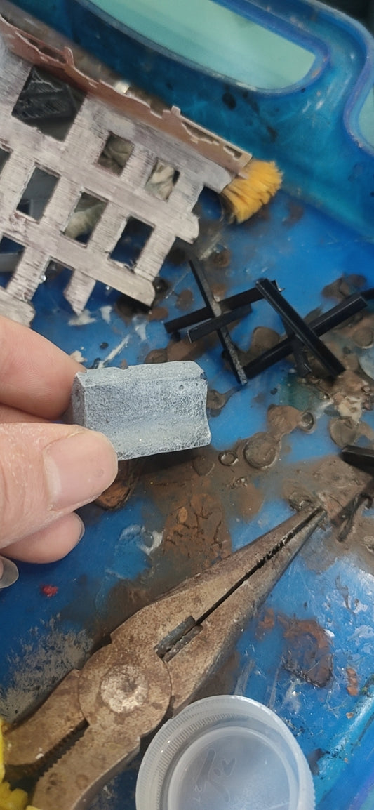 1/72 4Pcs Cement Pier Model for Tank War Scenarios