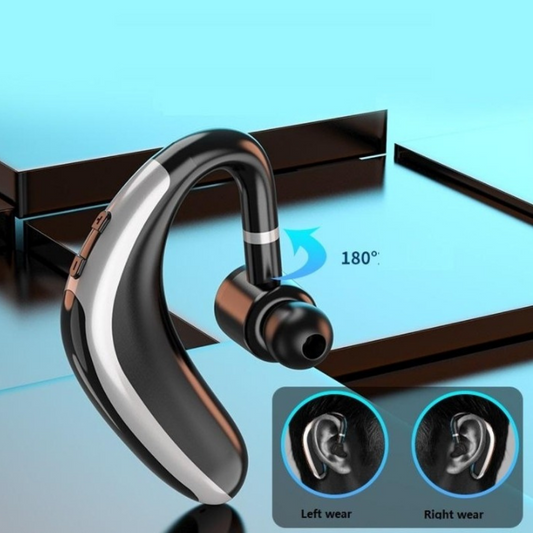 Wireless Bluetooth 5.2 Earpiece Headset Driving Trucker Earbuds Led Battery US*