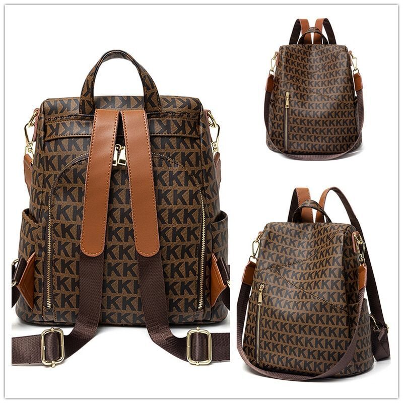 Fashion Backpack Genuine Leather Luxury Bag Large Travel Purse Size: 31*16*31 CM