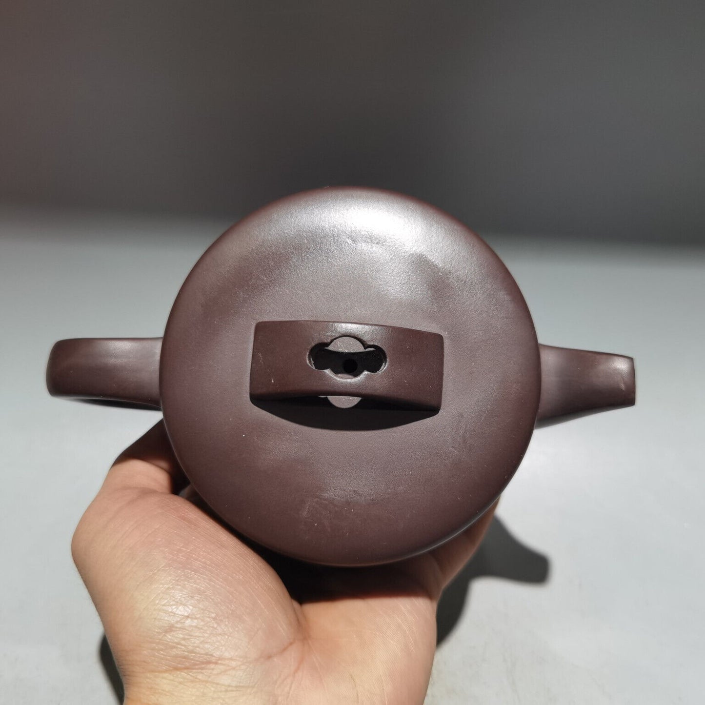 Chinese Yixing Zisha Clay Handmade Exquisite Teapot(汉瓦壶 底款:金鼎商标)