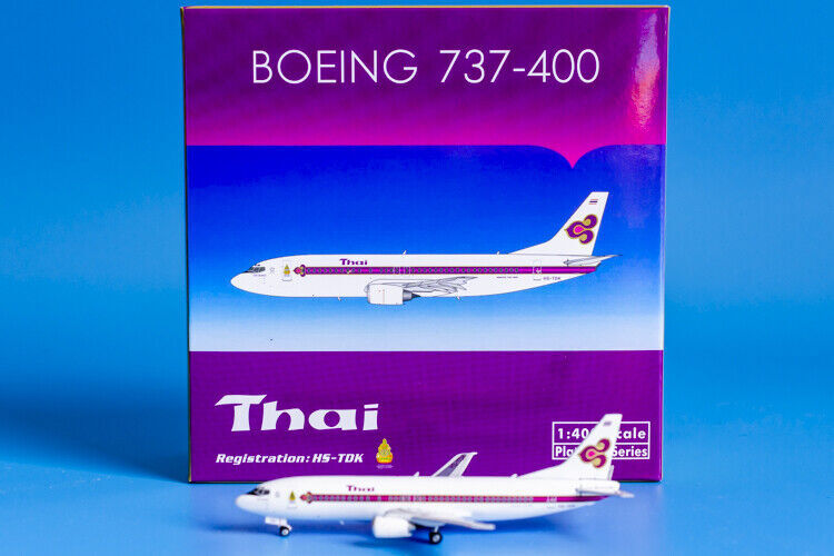 1:400 Phoenix Thai Airways BOEING 737-400 Passenger Airplane Diecast Plane Model