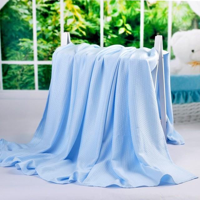 Original Bamboo Soft Summer Bedding Textured Blanket Twin Full Size Queen King