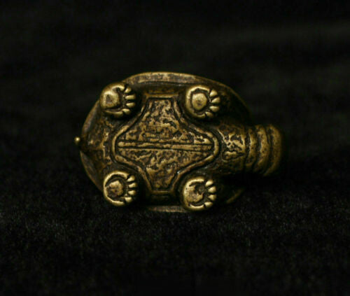 Chinese Luck Animal tortoise Turtle Statue Sculpture Folk Fengshui Brass Copper