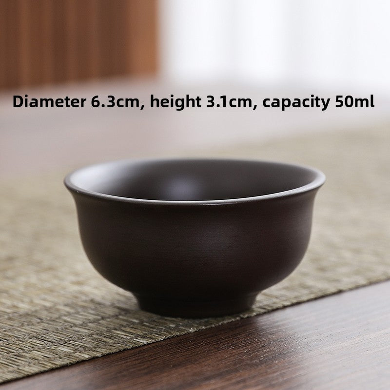 Purple Sand Teacup Ceramics Tea Tasting Cup Tea Set Small Tea Cup Tea Bowl