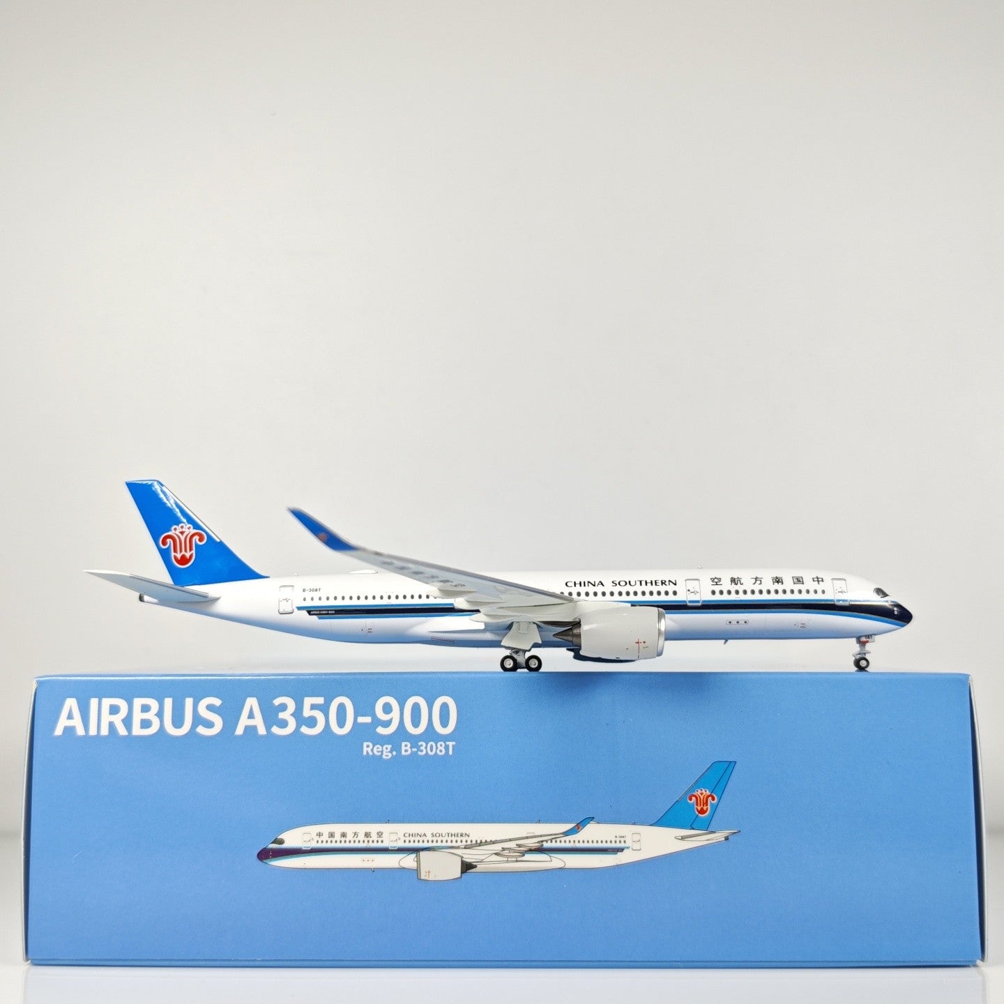1:400 NGmodels China Southern Airbus A350-900 Passenger Diecast Airplane Model
