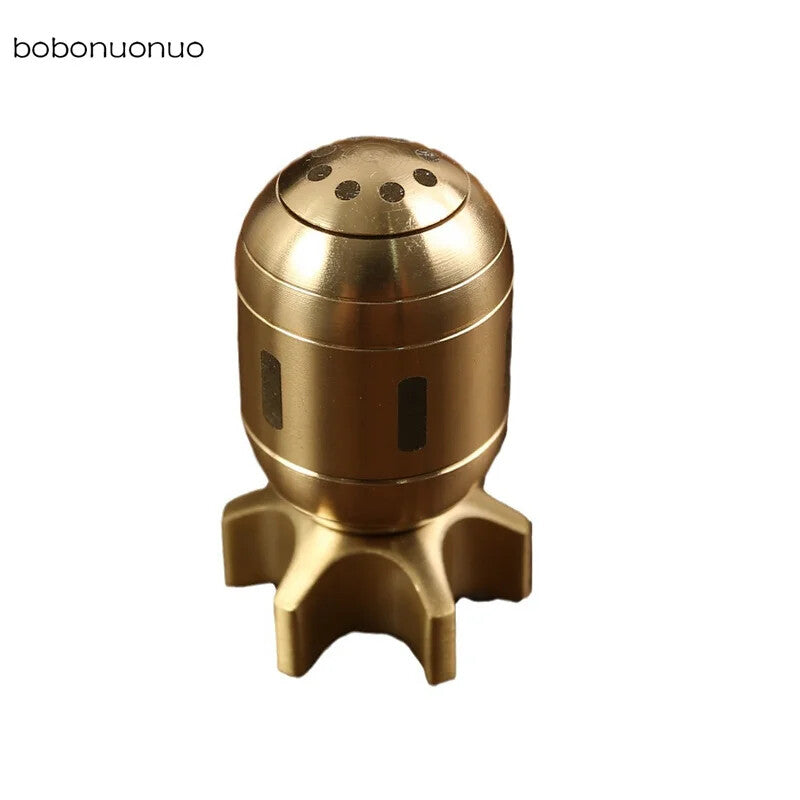 Brass Fingertip Gyro Torpedo Shape Stress Reducing Decorations