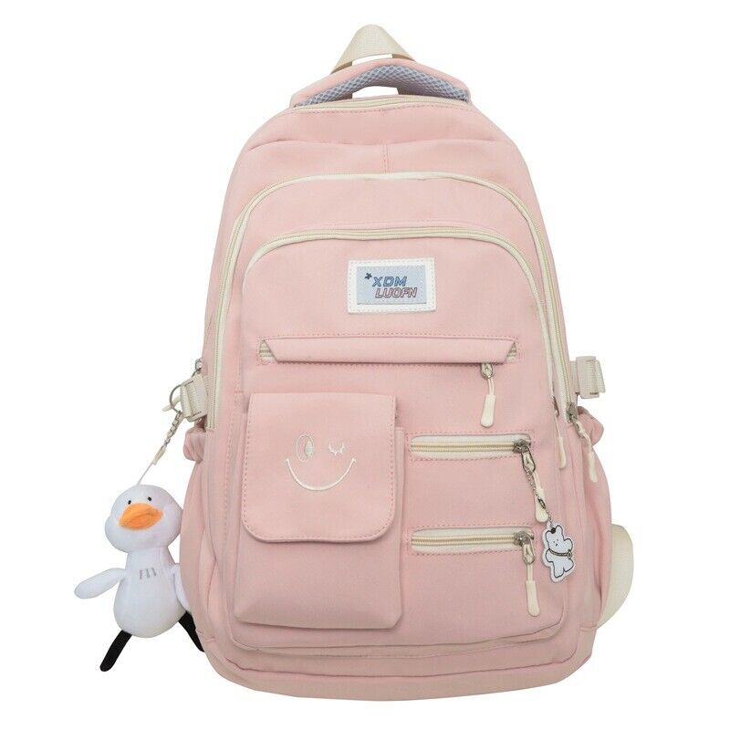 Women Men Nylon Backpack Shoulder Bag Laptop Large Travel School Bags Student