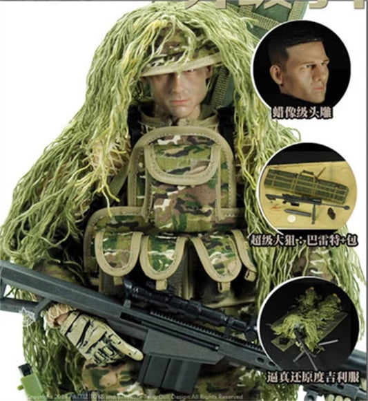 Game for Peace Sniper 1/6 Soldier Model Figure Joints Movable Toys Men Gifts