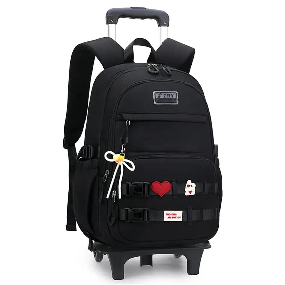 Girls Roller Backpack Boys Trolley School Bag Children's Backpack Wheels