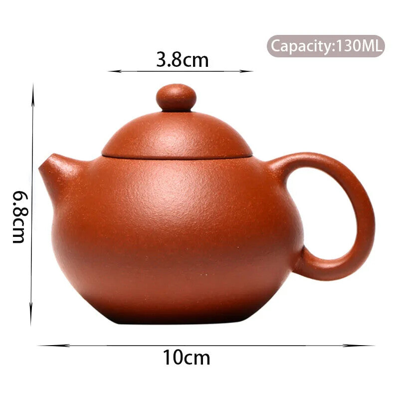 130ml Authentic Yixing Purple Clay Teapot Raw Ore Zhu Mud Zisha Tea Pot Collect
