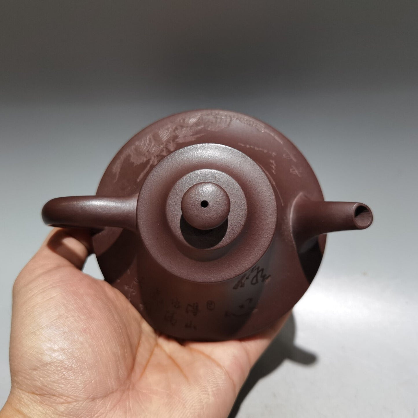 Chinese Yixing Zisha Clay Handmade Exquisite Teapot(紫云炉壶 低款:周斌)