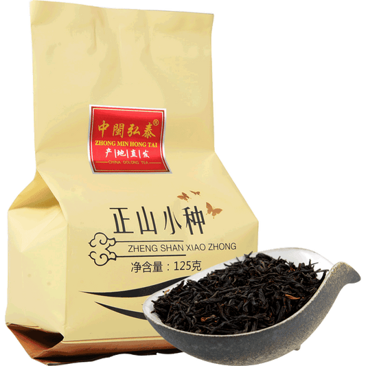 ZHONG MIN HONG TAI Non-Smoked Wuyi Lapsang Souchong Black Tea with Aroma 125g