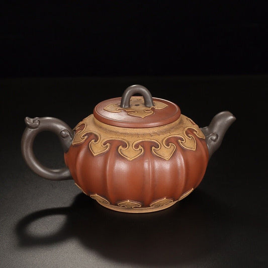 Chinese Yixing Zisha Clay Handmade Exquisite Teapot(宫灯 底款:徐汉棠)