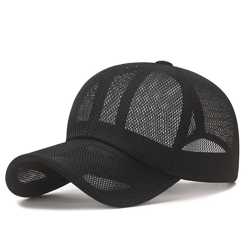 Mesh Cap Quick Dry Sun Hat Casual Breathable Baseball Cap Adjustable Soft