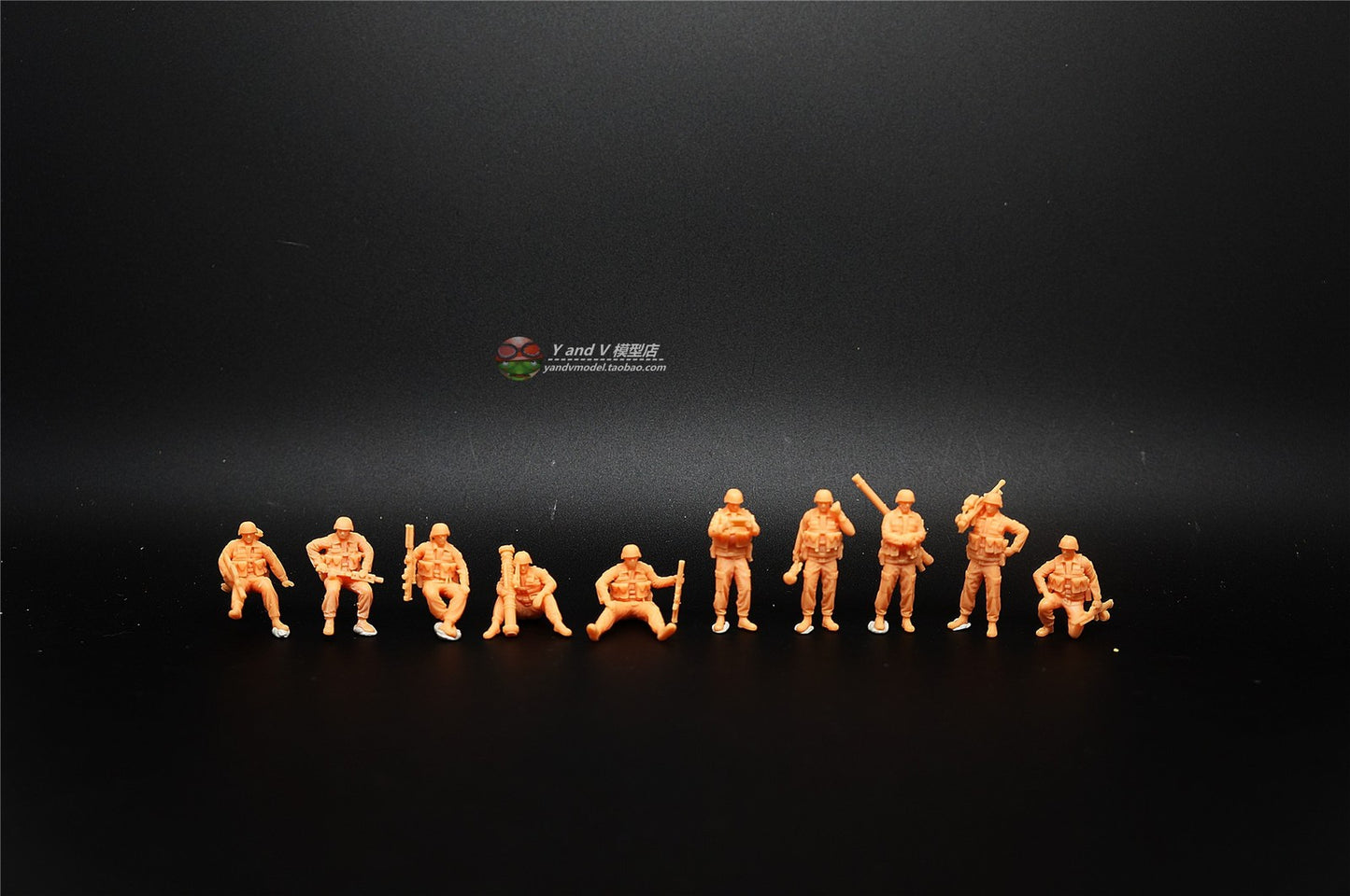 1/72 1/64 1/87 Modern (PLA) Tank Troopers 10-Persons Unpainted Model Ornaments