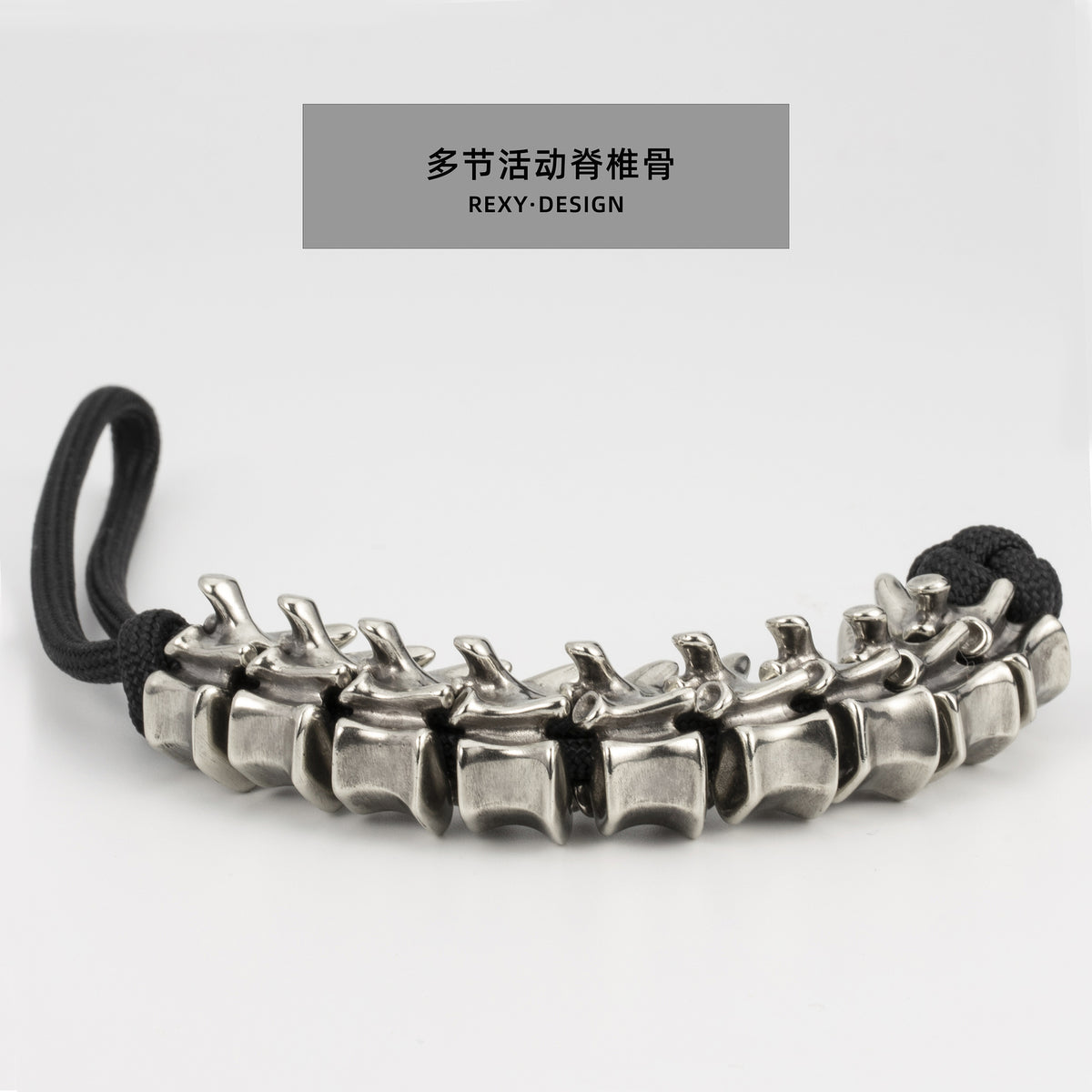 EDC Hand-woven Spine Umbrella Rope Skull Knife Handle Pendant keychain Pendant
