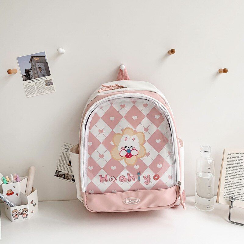 Backpack Cute Transparent School Backpack Bags Nylon 32*42*13 CM Polyester Purse
