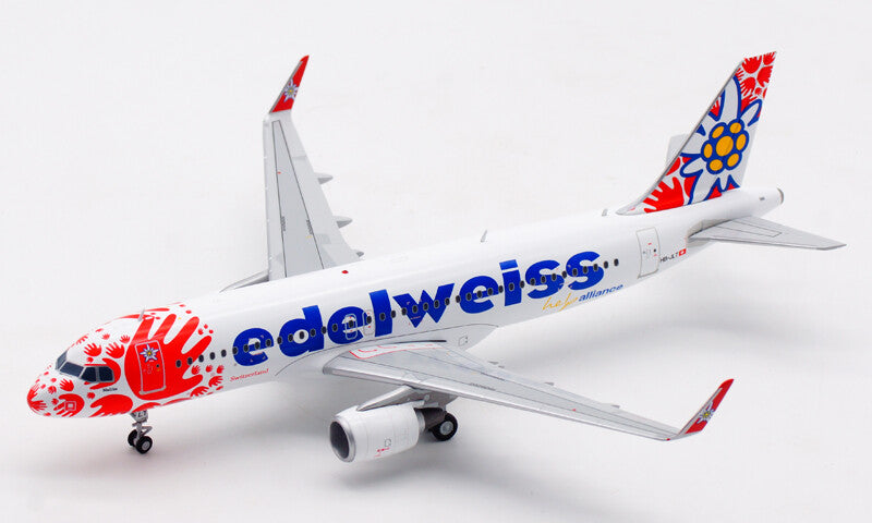 1:200 JC Wings edelweiss AIRBUS A320 Passenger Airplane Diecast Aircraft Model