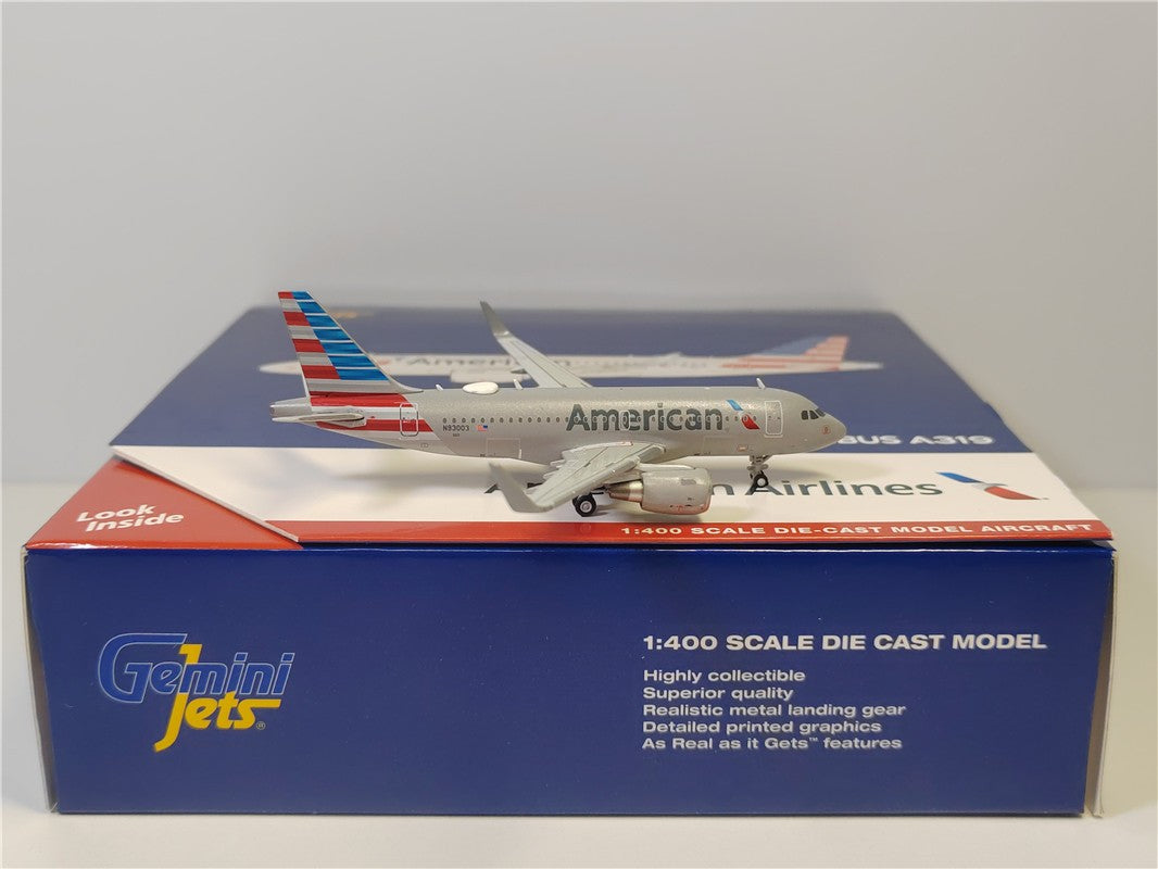 1:400 Geminijets American Airlines Airbus A319S N93003 Airplane Diecast Model