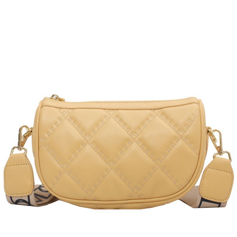 Shoulder Bags Handbag Wide Shoulder Strap Crossbody Bag Versatile Zipper Handbag