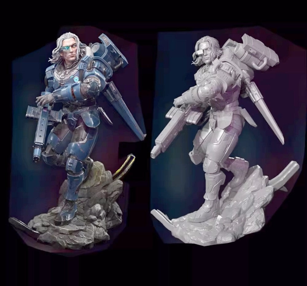 1/24 resin figure model kit Science Fiction Star Warrior Unassembled Unpainted
