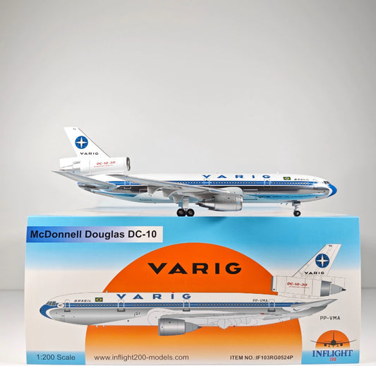 1:200 InFlight VARIG DC-10 PP-VMA Passenger Airplane Diecast Plane Model
