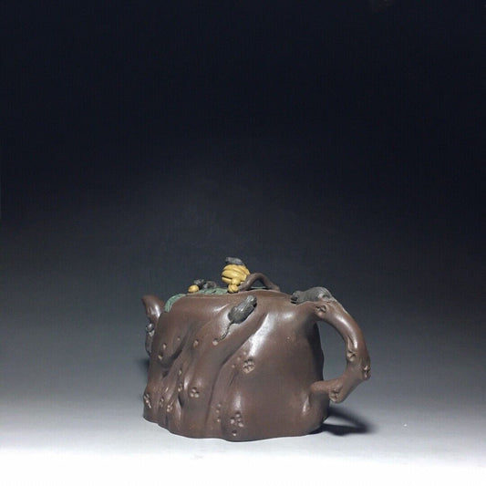 l-0Chinese Yixing Zisha Clay Handmade Exquisite Teapot (五谷丰登 底款:蒋蓉)