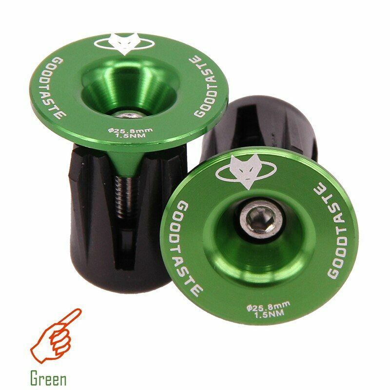 Handlebar Cap Road Mountain Bike Bicycle End Plugs Inflated Aluminum Alloy Lock
