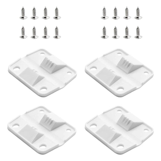 4PC Durable White Cooler Hinges & Screws Replacement Kit For Coleman 40+ Models