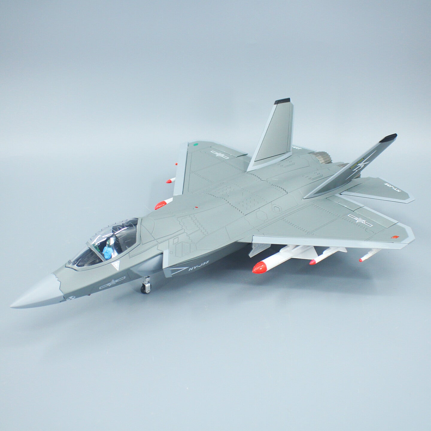 1:32 44CM J-35A Shipborne Fighter Plane Diecast Military Aircraft Airplane Model
