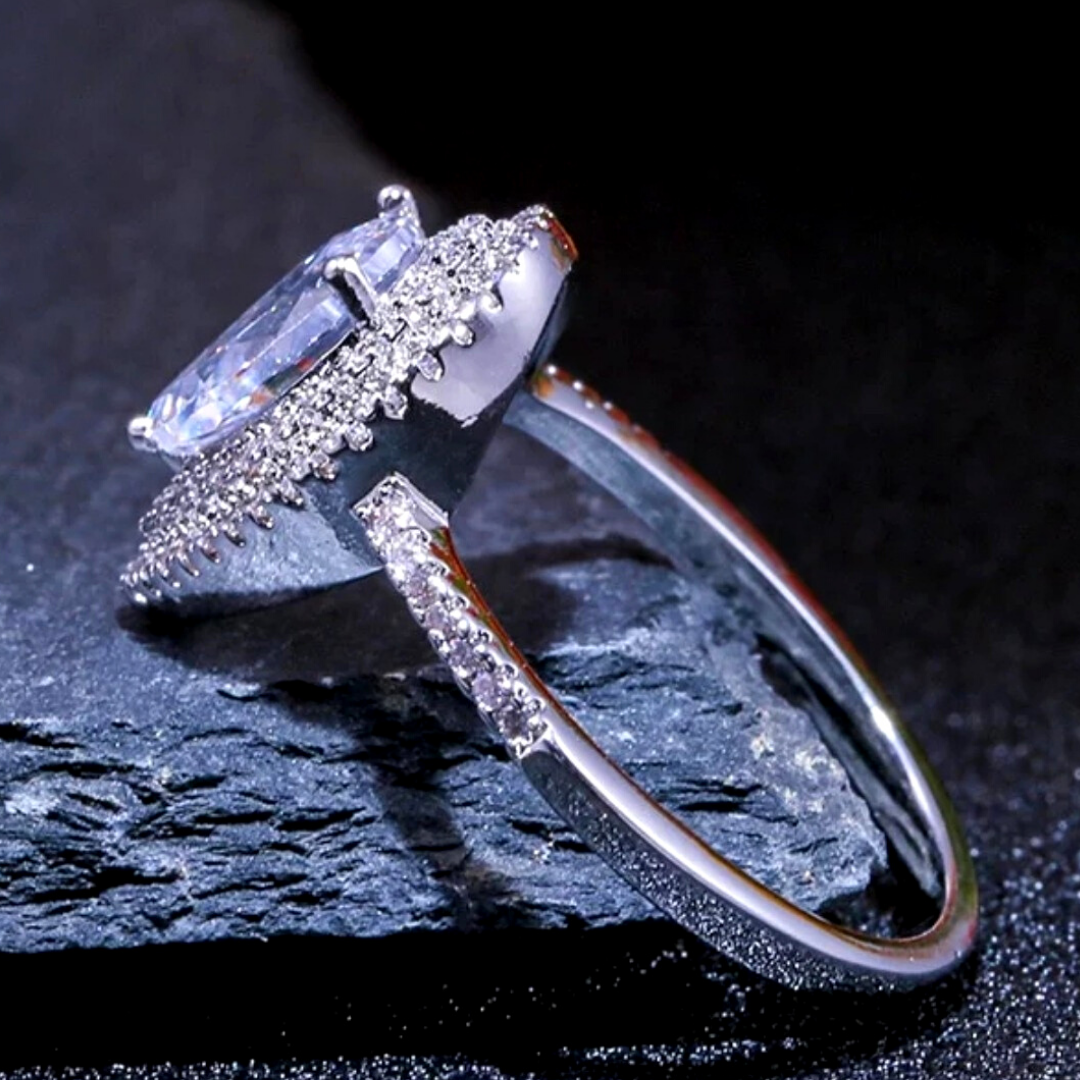 Anillo De Acero Inoxidable Para Mujer Woman Boda Fiesta Sortija De Gift Jewelry