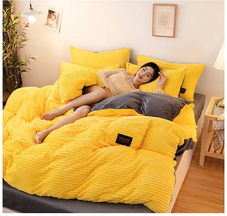 Duvet Cover Winter Couple Quilt Cover Double Bed Bedding Set Queen King Size