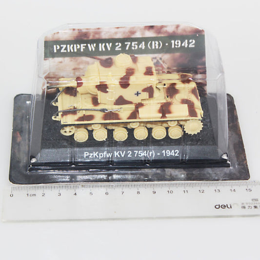 1/72 Scale WWII German Army KV-2 Heavy Artillery Tank Finished Model Toy Gift