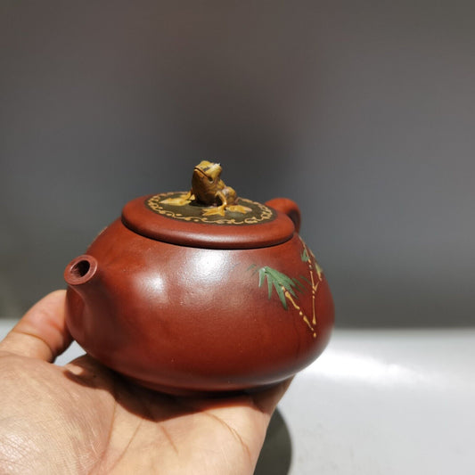 Chinese Yixing Purple Clay Teapot Tea Set Pot Zisha Ceramic Cute Decor Figurine