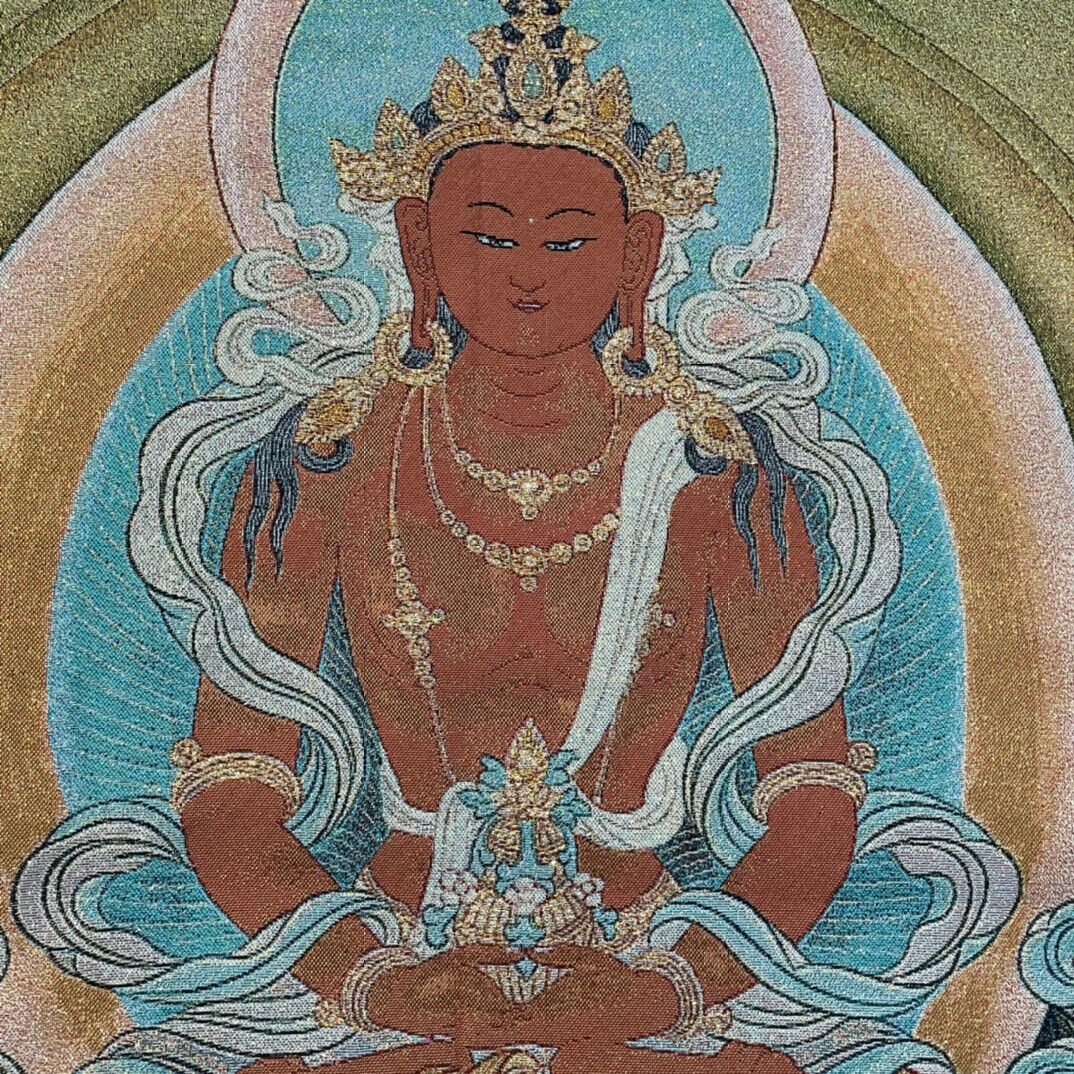 Ancient Tangka Embroidery Guanyin Bodhisattva in Tibet, China 60*90CM(观音菩萨3)
