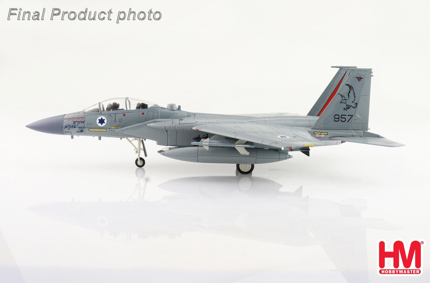 1:72 HM F-15D Baz 957 106 Squadron Israeli Air Force, 2011 Fighter Diecast Model