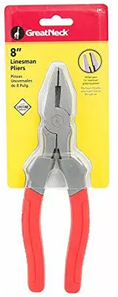Great Neck 8" Linesmen's Pliers (E8C)
