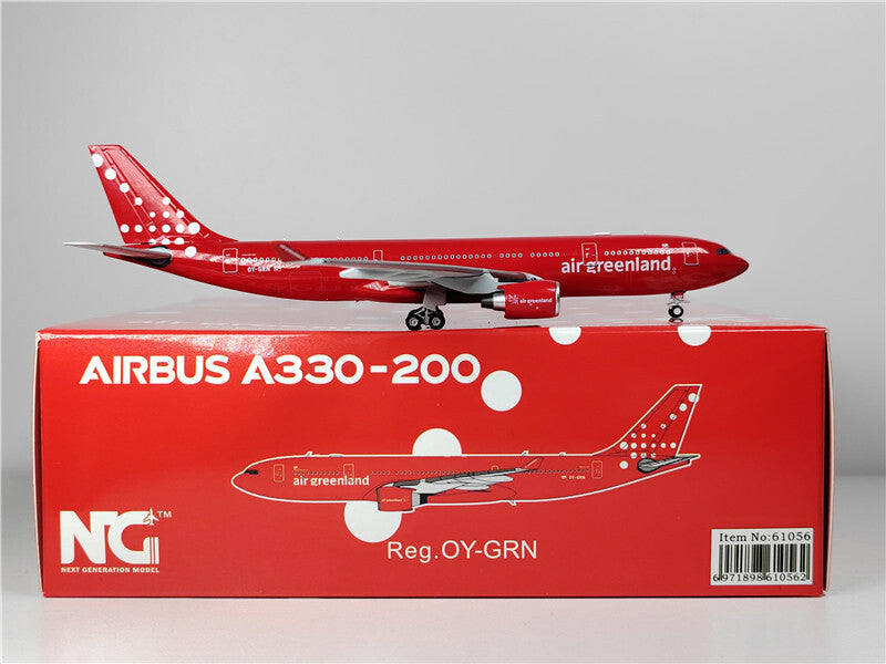 NG Models air greenland FOR AIRBUS A330-200 OY-GRN 1:400 Plane Pre-built Model